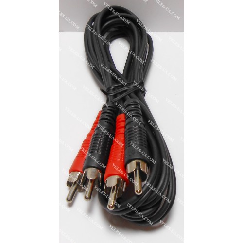 шнур 2RCA Штекера х 2RCA Штекера, 1.8м, JAPAN, чорний (артикул: 01-0026.) шнур 2RCA Штекера х 2RCA Штекера, 1.8м, JAPAN, чорний (артикул: 01-0026.)