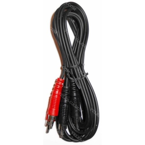 шнур 2RCA Штекера х 2RCA Штекера, 2.4м, JAPAN, чорний (артикул: 01-0027.) шнур 2RCA Штекера х 2RCA Штекера, 2.4м, JAPAN, чорний (артикул: 01-0027.)