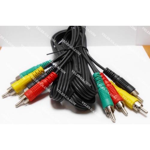 шнур 4RCA Штекера х 4RCA Штекера, 1.8-2.2м, JAPAN, шлейф (артикул: 01-0064.) шнур 4RCA Штекера х 4RCA Штекера, 1.8-2.2м, JAPAN, шлейф (артикул: 01-0064.)