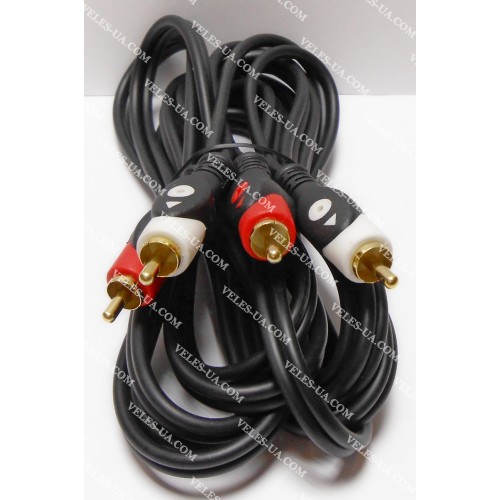 шнур 2RCA Штекера х 2RCA Штекера, 2.4м, d=5х10мм, gold HQ (артикул: 01-0195.) шнур 2RCA Штекера х 2RCA Штекера, 2.4м, d=5х10мм, gold HQ (артикул: 01-0195.)