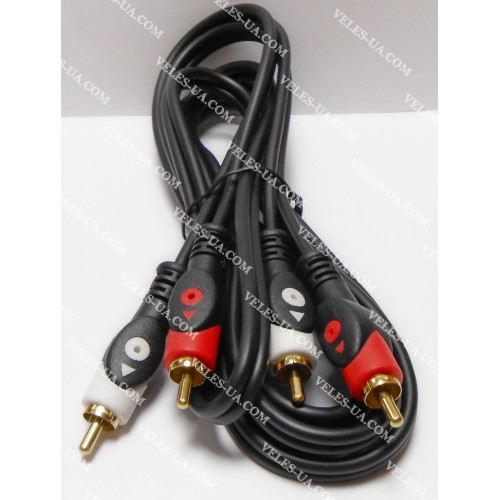 шнур 2RCA Штекера х 2RCA Штекера, 1.8м, d=5х10мм, gold HQ (артикул: 01-0199.) шнур 2RCA Штекера х 2RCA Штекера, 1.8м, d=5х10мм, gold HQ (артикул: 01-0199.)