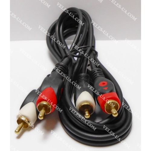 шнур 2RCA Штекера х 2RCA Штекера, 1.2м, d=5х10мм, gold HQ (артикул: 01-0211.) шнур 2RCA Штекера х 2RCA Штекера, 1.2м, d=5х10мм, gold HQ (артикул: 01-0211.)