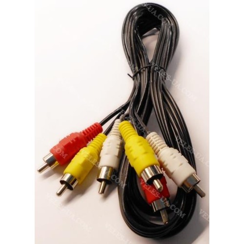 шнур 3RCA Штекера х 3RCA Штекера, 1.8м, JAPAN, шлейф (артикул: 01-0212.) шнур 3RCA Штекера х 3RCA Штекера, 1.8м, JAPAN, шлейф (артикул: 01-0212.)