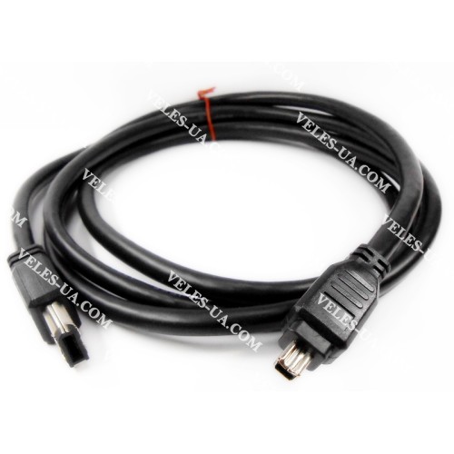 шнур Firewire IEEE 1394 Штекер (6pin) x Штекер mini USB IEEE 1394 (4pin), чорний (артикул: 01-0238.) шнур Firewire IEEE 1394 Штекер (6pin) x Штекер mini USB IEEE 1394 (4pin), чорний (артикул: 01-0238.)