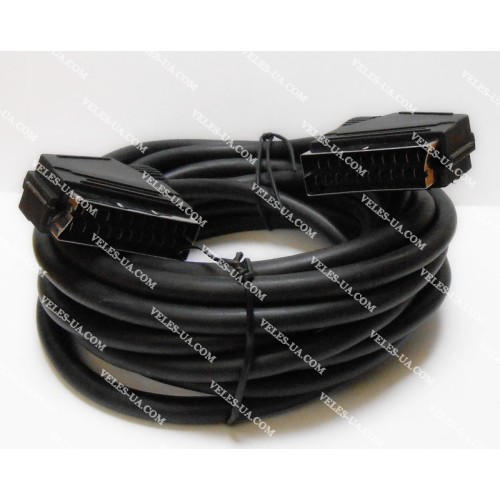 шнур Штекер Скарт х Штекер Скарт 21pin, 5.0м, d=8mm (артикул: 01-0242.) шнур Штекер Скарт х Штекер Скарт 21pin, 5.0м, d=8mm (артикул: 01-0242.)