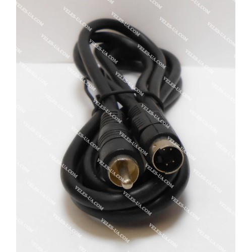 шнур Штекер DINmini(4p) х Штекер 1 RCA, SVHS, 1.5м, d=4,5mm (артикул: 01-0258.) шнур Штекер DINmini(4p) х Штекер 1 RCA, SVHS, 1.5м, d=4,5mm (артикул: 01-0258.)