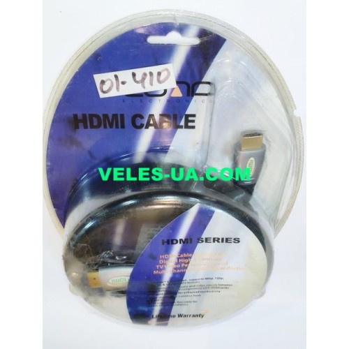 шнур Штекер HDMI х Штекер HDMI, 2.0м. метал, Hi-Fi, з фільт., в блістері, gold (артикул: 01-0410.) шнур Штекер HDMI х Штекер HDMI, 2.0м. метал, Hi-Fi, з фільт., в блістері, gold (артикул: 01-0410.)