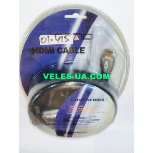 шнур Штекер HDMI х Штекер DVI-I(18+5), 3.0м, з фільтрами, gold, Hi-Fi, метал, блістер (артикул: 01-0415.) шнур Штекер HDMI х Штекер DVI-I(18+5), 3.0м, з фільтрами, gold, Hi-Fi, метал, блістер (артикул: 01-0415.)