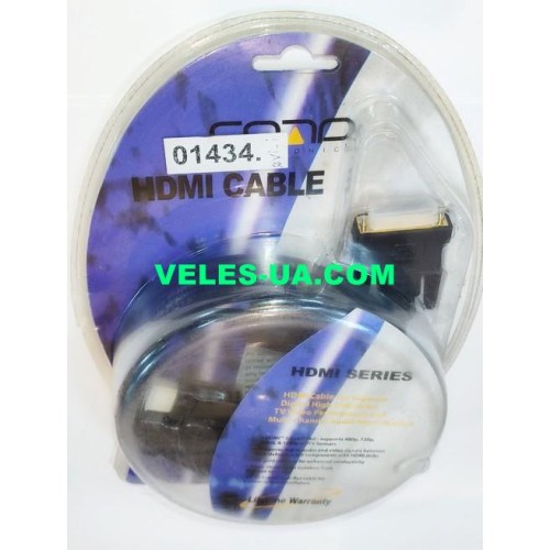 шнур Штекер HDMI х Штекер DVI-I(18+5), 3.0м, з фільтрами, gold, Hi-Fi, метал, блістер (тип 2) (артикул: 01-0434.) шнур Штекер HDMI х Штекер DVI-I(18+5), 3.0м, з фільтрами, gold, Hi-Fi, метал, блістер (тип 2) (артикул: 01-0434.)