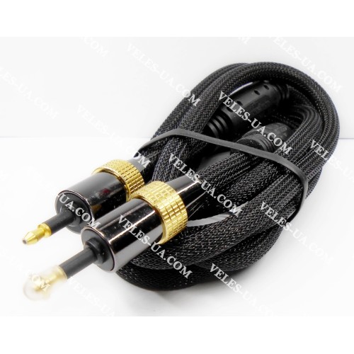 шнур оптичний (mini plug- mini plug), 2.0м, d=6.мм, з фильтрами, блістер (артикул: 01-0441.) шнур оптичний (mini plug- mini plug), 2.0м, d=6.мм, з фильтрами, блістер (артикул: 01-0441.)