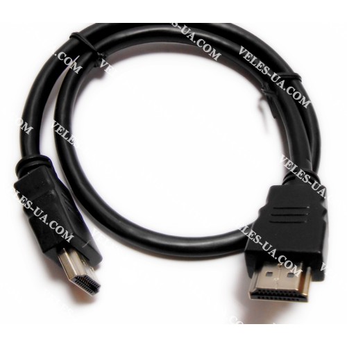 шнур Штекер HDMI х Штекер HDMI, 0.5м d=5.0мм,, gold, vers.1.3, чорний (артикул: 01-0452.) шнур Штекер HDMI х Штекер HDMI, 0.5м d=5.0мм,, gold, vers.1.3, чорний (артикул: 01-0452.)