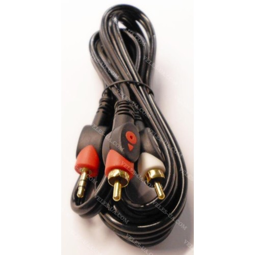 шнур Штекер d3.5 стерео х 2RCA Штекера, 1.8м, d=4x8мм, Gold HQ (артикул: 01-0461.) шнур Штекер d3.5 стерео х 2RCA Штекера, 1.8м, d=4x8мм, Gold HQ (артикул: 01-0461.)