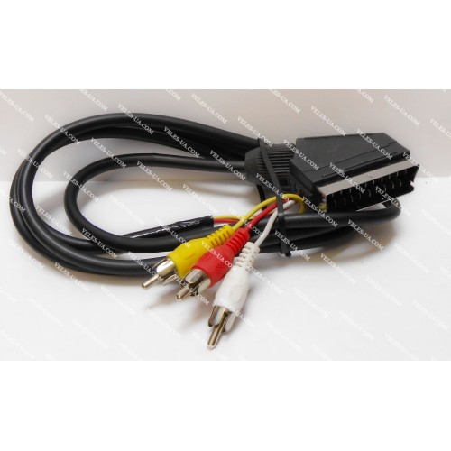 шнур Штекер Скарт х 3RCA Штекера, 1.5м, d=7mm (артикул: 01-0487.) шнур Штекер Скарт х 3RCA Штекера, 1.5м, d=7mm (артикул: 01-0487.)