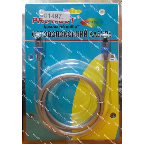 шнур оптичний (toslink plug - toslink plug) 1.0м, d=5.0мм, блістер WE-2311-1.0 (артикул: 01-0497.) шнур оптичний (toslink plug - toslink plug) 1.0м, d=5.0мм, блістер WE-2311-1.0 (артикул: 01-0497.)