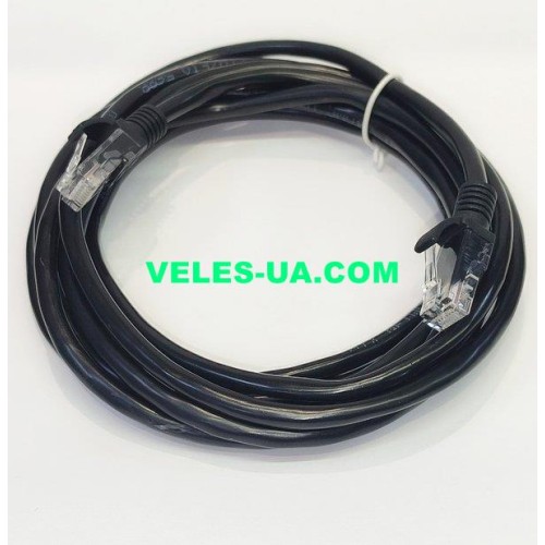 шнур Патчкорд UTP 3.0м, Standarded, чорний, BK (артикул: 01-0516.BK) шнур Патчкорд UTP 3.0м, Standarded, чорний, BK (артикул: 01-0516.BK)