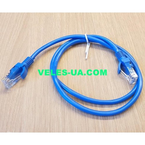 шнур Патчкорд UTP 1.0м, d5mm, Standarded, синій, BL (артикул: 01-0553.BL) шнур Патчкорд UTP 1.0м, d5mm, Standarded, синій, BL (артикул: 01-0553.BL)