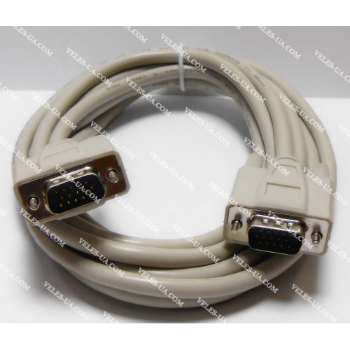 шнур VGA Штекер HDB15pin х Штекер HDB15pin, 3.0м, d= 7мм (артикул: 01-0563.) шнур VGA Штекер HDB15pin х Штекер HDB15pin, 3.0м, d= 7мм (артикул: 01-0563.)