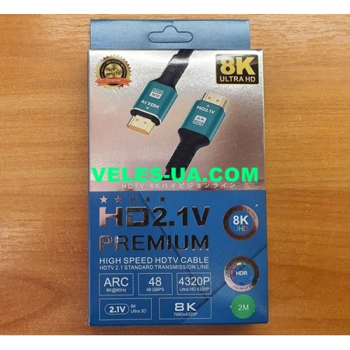 шнур Штекер HDMI х Штекер HDMI, 2.0м d=6.0мм, HDTV 2.1V 8K Ultra HD, 7680X4320, BK (артикул: 01-0571.) шнур Штекер HDMI х Штекер HDMI, 2.0м d=6.0мм, HDTV 2.1V 8K Ultra HD, 7680X4320, BK (артикул: 01-0571.)