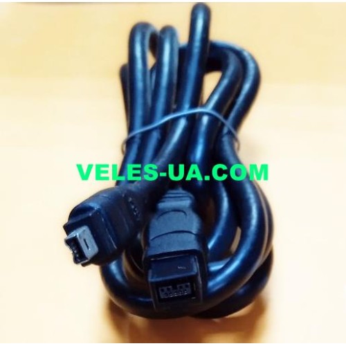 шнур Firewire IEEE 1394B (Штекер 4р х Штекер 9р), d=4мм, 1.5м, чорний (артикул: 01-0601.) шнур Firewire IEEE 1394B (Штекер 4р х Штекер 9р), d=4мм, 1.5м, чорний (артикул: 01-0601.)