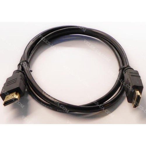 шнур Штекер HDMI х Штекер HDMI, 1.0-1.3м d= 6.0мм,, gold, vers.1.4, чорний (артикул: 01-0756.) шнур Штекер HDMI х Штекер HDMI, 1.0-1.3м d= 6.0мм,, gold, vers.1.4, чорний (артикул: 01-0756.)
