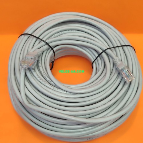 шнур Патчкорд UTP 50.0м, d6mm, CAT.6, Standarded, сірий, білий GR (артикул: 01-0763.GR) шнур Патчкорд UTP 50.0м, d6mm, CAT.6, Standarded, сірий, білий GR (артикул: 01-0763.GR)