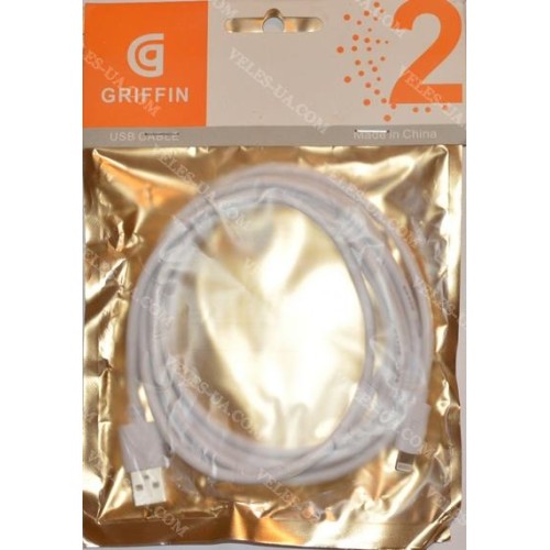 шнур Apple (шт. USB-2.0 A- шт. iP5), 2,0м, Griffin, кульок, W (артикул: 01-0805.) шнур Apple (шт. USB-2.0 A- шт. iP5), 2,0м, Griffin, кульок, W (артикул: 01-0805.)