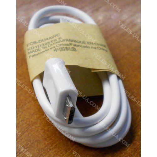 шнур Штекер mikro USB(5pin) x Шт. USB-2.0 A, 1,0м, ECB-DU4AWC, L=5.8mm, кульок, W (артикул: 01-0857.W) шнур Штекер mikro USB(5pin) x Шт. USB-2.0 A, 1,0м, ECB-DU4AWC, L=5.8mm, кульок, W (артикул: 01-0857.W)