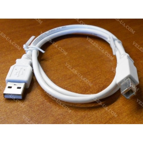 шнур Штекер USB-2.0 A х Штекер USB-2.0 B, 0,8м, d=3.5мм БІЛИЙ (артикул: 01-0869.) шнур Штекер USB-2.0 A х Штекер USB-2.0 B, 0,8м, d=3.5мм БІЛИЙ (артикул: 01-0869.)