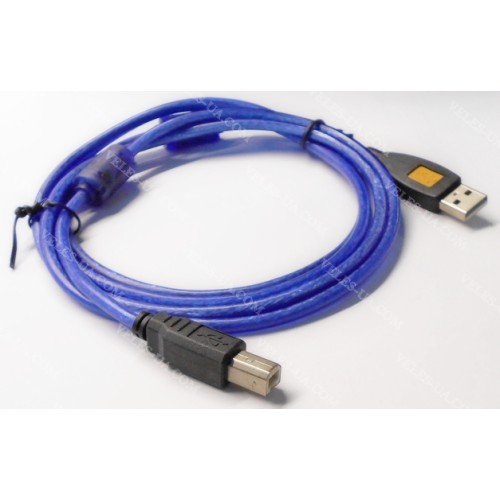 шнур Штекер USB-2.0 A х Штекер USB-2.0 B, 1.8м, d=3.5мм ПРОЗОРИЙ СИНІЙ (артикул: 01-0870.) шнур Штекер USB-2.0 A х Штекер USB-2.0 B, 1.8м, d=3.5мм ПРОЗОРИЙ СИНІЙ (артикул: 01-0870.)
