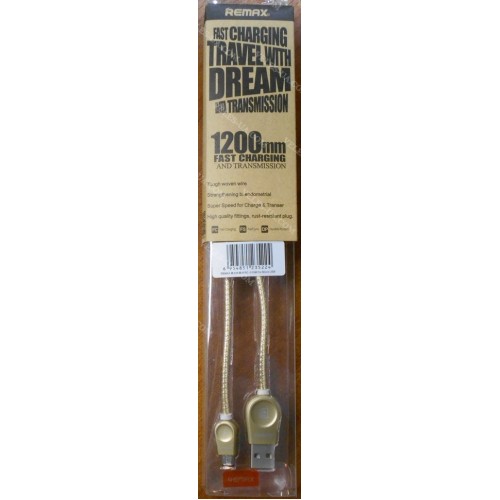 шнур Штекер mikro USB(5pin) x Шт. USB-2.0 A, 1,0м, REMAX RC-010M, коробка, GOLD (артикул: 01-0882.GL) шнур Штекер mikro USB(5pin) x Шт. USB-2.0 A, 1,0м, REMAX RC-010M, коробка, GOLD (артикул: 01-0882.GL)