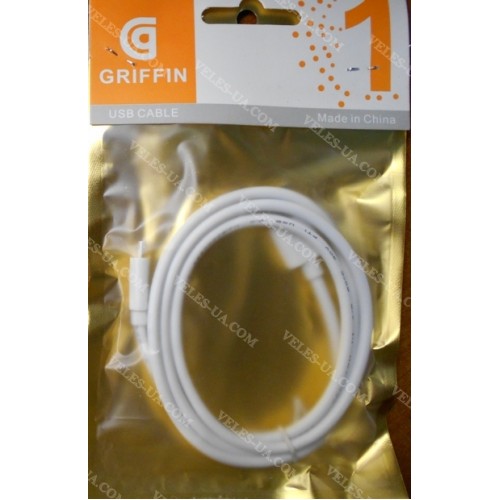 шнур Штекер mikro USB(5pin) x Шт. USB-2.0 A, 1,0м, Griffin, W (артикул: 01-0888.W) шнур Штекер mikro USB(5pin) x Шт. USB-2.0 A, 1,0м, Griffin, W (артикул: 01-0888.W)