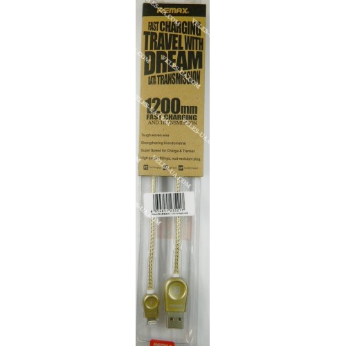 шнур Apple (шт. USB-2.0 A- шт. iP5), 1,0м, REMAX RC-010i, коробка, Gold (артикул: 01-0933.GL) шнур Apple (шт. USB-2.0 A- шт. iP5), 1,0м, REMAX RC-010i, коробка, Gold (артикул: 01-0933.GL)