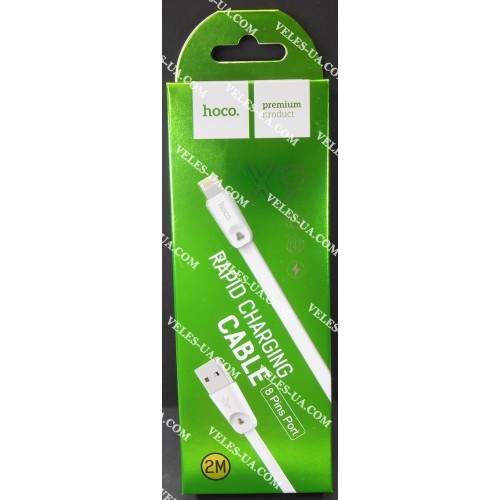 шнур Apple (шт. USB-2.0 A- шт. iP5), 2,0м, Hoco X9, плоский, коробка, W (артикул: 01-0972.W) шнур Apple (шт. USB-2.0 A- шт. iP5), 2,0м, Hoco X9, плоский, коробка, W (артикул: 01-0972.W)
