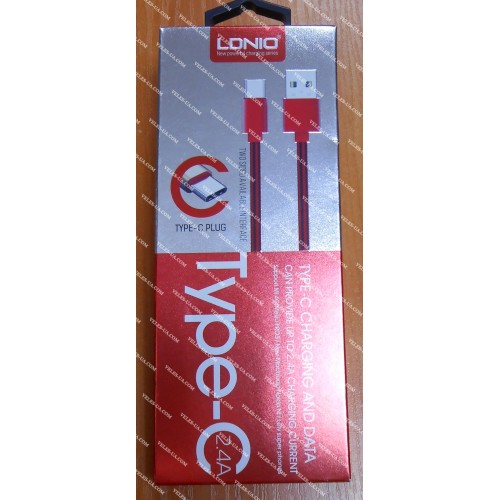 шнур Штекер USB Type-C x Шт. USB-2.0 A, 1.0м, LDNIO LS60, 2.4A, RD (артикул: 01-0979.RD) шнур Штекер USB Type-C x Шт. USB-2.0 A, 1.0м, LDNIO LS60, 2.4A, RD (артикул: 01-0979.RD)