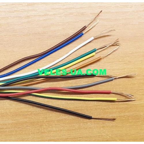 Кабель живлення 1х 0,35кв.мм. CCA, БІЛИЙ (артикул: 01-1067.W) Кабель живлення 1х 0,35кв.мм. CCA, БІЛИЙ (артикул: 01-1067.W)
