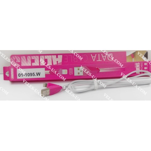 шнур Apple (шт. USB-2.0 A- шт. iP5), 1,0м, REMAX RC-030m, плоский, коробка, W (артикул: 01-1095.W) шнур Apple (шт. USB-2.0 A- шт. iP5), 1,0м, REMAX RC-030m, плоский, коробка, W (артикул: 01-1095.W)