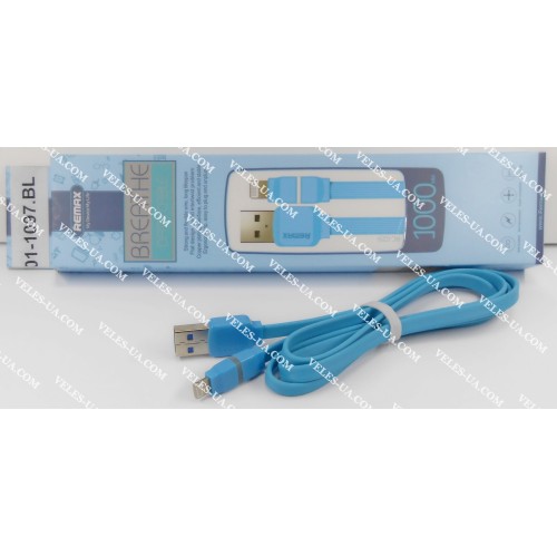 шнур Apple (шт. USB-2.0 A- шт. iP5), 1,0м, REMAX RC-029i, плоский, коробка, BL (артикул: 01-1097.BL) шнур Apple (шт. USB-2.0 A- шт. iP5), 1,0м, REMAX RC-029i, плоский, коробка, BL (артикул: 01-1097.BL)