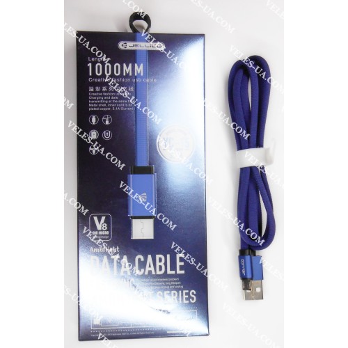 шнур Штекер mikro USB(5pin) x Шт. USB-2.0 A, 1,0м, Jellico YC-15, плаский, коробка, BL (артикул: 01-1161.BL) шнур Штекер mikro USB(5pin) x Шт. USB-2.0 A, 1,0м, Jellico YC-15, плаский, коробка, BL (артикул: 01-1161.BL)