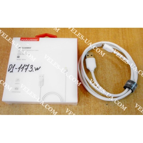 шнур Apple (шт. USB-2.0 A- шт. iP5), 1,0м, MARAKOKO MCB4, коробка, білий (артикул: 01-1173.W) шнур Apple (шт. USB-2.0 A- шт. iP5), 1,0м, MARAKOKO MCB4, коробка, білий (артикул: 01-1173.W)