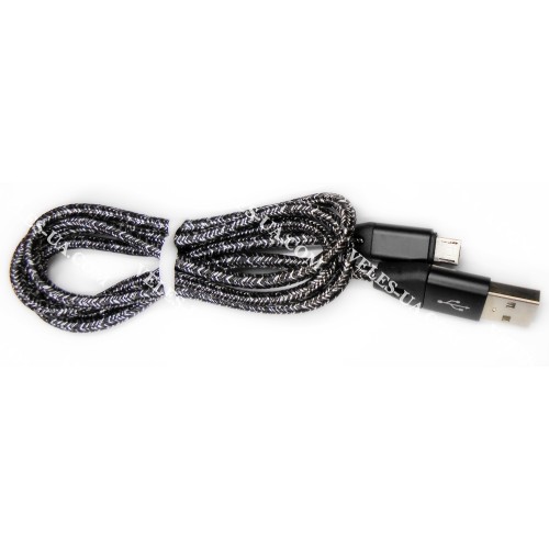 шнур Штекер mikro USB(5pin) x Шт. USB-2.0 A, 1,0м, плетений, кульок, BK (артикул: 01-1197.BK) шнур Штекер mikro USB(5pin) x Шт. USB-2.0 A, 1,0м, плетений, кульок, BK (артикул: 01-1197.BK)