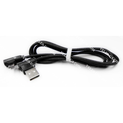 шнур Штекер mikro USB(5pin) КУТОВИЙ x Шт. USB-2.0 A КУТОВИЙ, 1.0м, плетений, кульок, BK (артикул: 01-1200.BK) шнур Штекер mikro USB(5pin) КУТОВИЙ x Шт. USB-2.0 A КУТОВИЙ, 1.0м, плетений, кульок, BK (артикул: 01-1200.BK)