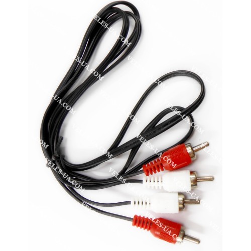 шнур 2RCA Штекера х 2RCA Штекера, 1.0м, чорний, САМИЙ ДЕШЕВИЙ (артикул: 01-1244.) шнур 2RCA Штекера х 2RCA Штекера, 1.0м, чорний, САМИЙ ДЕШЕВИЙ (артикул: 01-1244.)