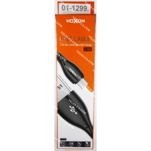 шнур Штекер mikro USB(5pin) x Шт. USB-2.0 A, 1,0м, Moxom CC-64, 2.4A, короб BK (артикул: 01-1299.) шнур Штекер mikro USB(5pin) x Шт. USB-2.0 A, 1,0м, Moxom CC-64, 2.4A, короб BK (артикул: 01-1299.)