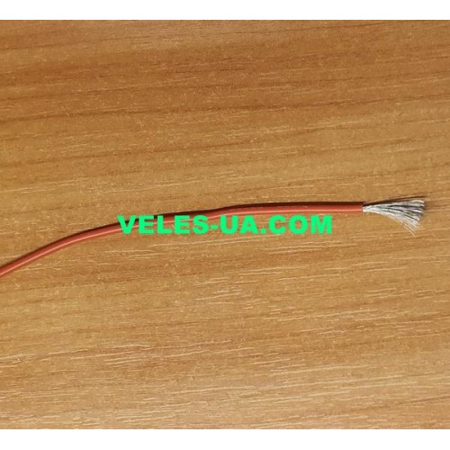 Кабель живлення 1х 0,50кв.мм. CU, 1x100/0,08, d1.8mm, 20AWG, силіконовий, ЧЕРВОНИЙ (артикул: 01-1464.RD) Кабель живлення 1х 0,50кв.мм. CU, 1x100/0,08, d1.8mm, 20AWG, силіконовий, ЧЕРВОНИЙ (артикул: 01-1464.RD)