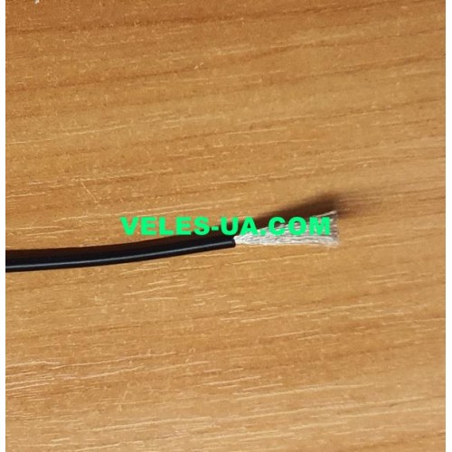 Кабель живлення 1х 0,75кв.мм. CU, 1x150/0,08, d2.3mm, 18AWG, силіконовий, ЧОРНИЙ (артикул: 01-1465.BK) Кабель живлення 1х 0,75кв.мм. CU, 1x150/0,08, d2.3mm, 18AWG, силіконовий, ЧОРНИЙ (артикул: 01-1465.BK)