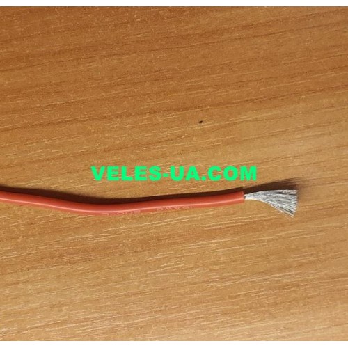 Кабель живлення 1х 1,27кв.мм. CU, 1x252/0,08, d3.0mm, 16AWG, силіконовий, ЧЕРВОНИЙ (артикул: 01-1466.RD) Кабель живлення 1х 1,27кв.мм. CU, 1x252/0,08, d3.0mm, 16AWG, силіконовий, ЧЕРВОНИЙ (артикул: 01-1466.RD)