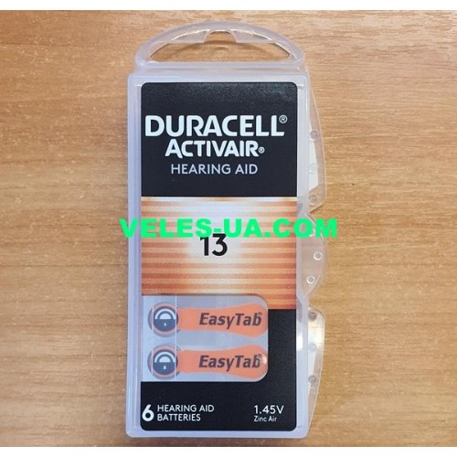 ZA13, PR48, G5 d7,9/h5,4 Duracell (артикул: 02-0023) ZA13, PR48, G5 d7,9/h5,4 Duracell (артикул: 02-0023)