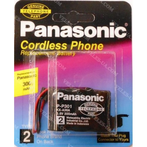 P301 300mAh 3,6V Panasonic блістер КХА-36А (артикул: 02-0147) P301 300mAh 3,6V Panasonic блістер КХА-36А (артикул: 02-0147)