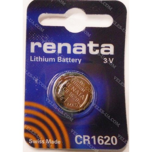 CR1620 3V RENATA (артикул: 02-0363) CR1620 3V RENATA (артикул: 02-0363)