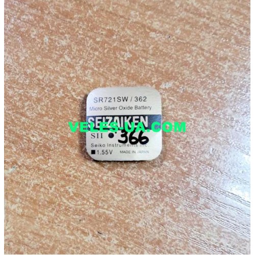 G11 SR721SW, 362, SR_W60mAh, Seizaiken (срібло) (артикул: 02-0366) G11 SR721SW, 362, SR_W60mAh, Seizaiken (срібло) (артикул: 02-0366)